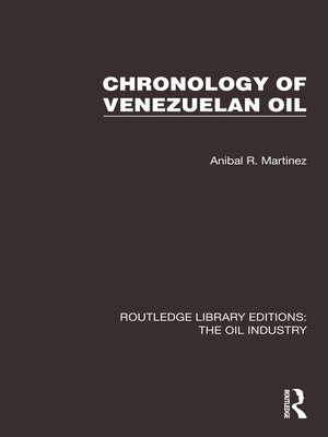 cover image of Chronology of Venezuelan Oil
